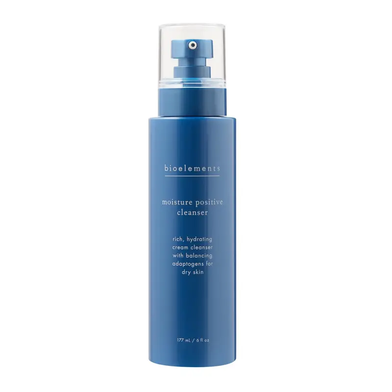 Bioelements Moisture Positive Cleanser – Nettoyant riche pour peau sèche (177 ml) – vegan, sans gluten, non testé sur les animaux