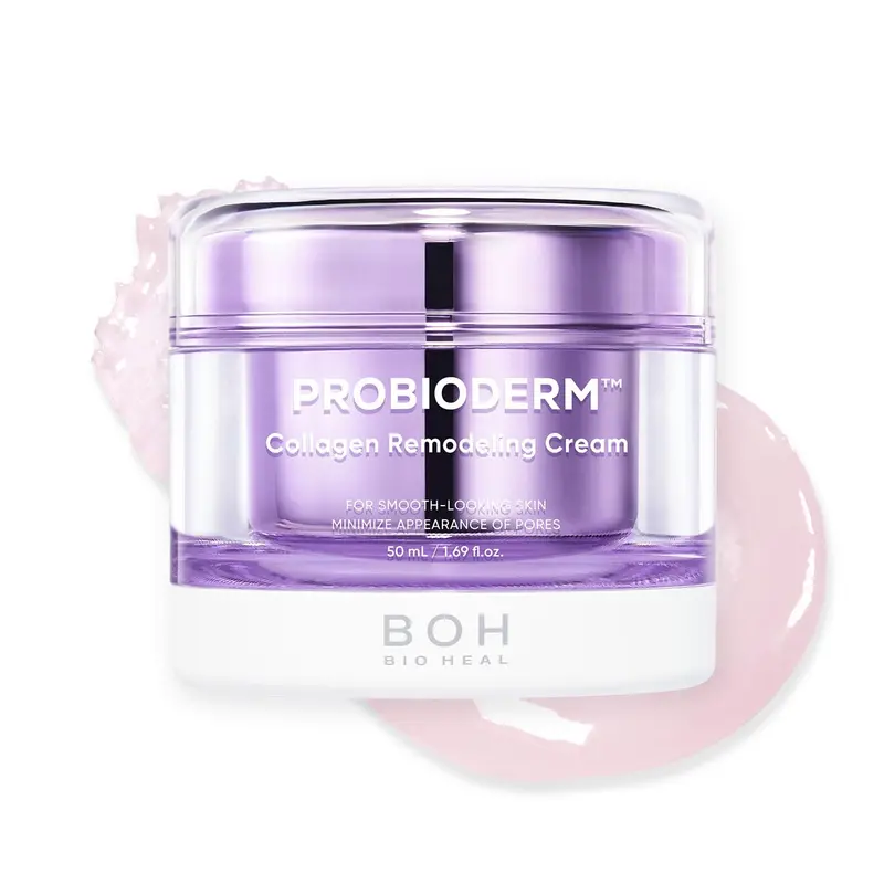BIOHEAL BOH Probioderm™ Crème Remodelage Collagène 50 ml | Crème Tenseur des Pores avec 150 000 capsules de collagène | Hydratant léger pour peau lisse et ferme