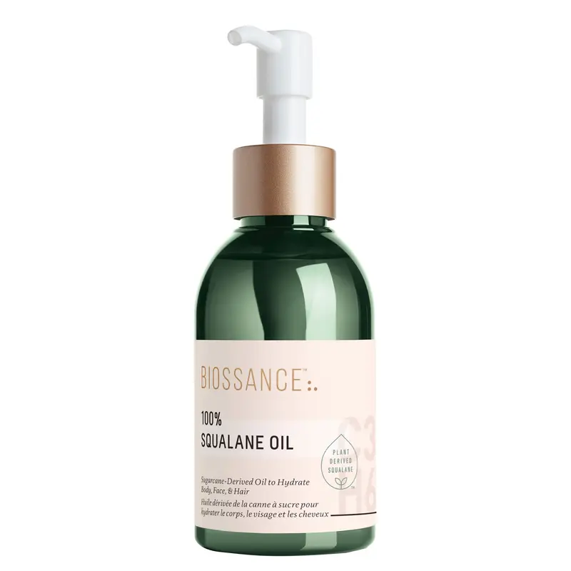 BIOSSANCE Huile Squalane 100% – Hydratation légère, végane et durable pour visage, corps et cheveux