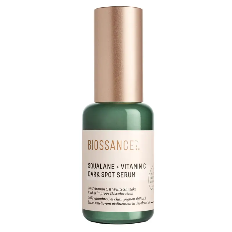 BIOSSANCE Sérum Visage Squalane + Vitamine C 10% – Hydratant, Sans Parfum, Pour Tous Types de Peau, 30 ml