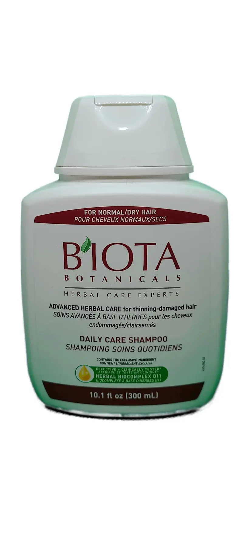Biota B'IOTA Botanicals Shampooing Quotidien – Pour Cheveux Normaux et Clairsemés, 10,1 oz