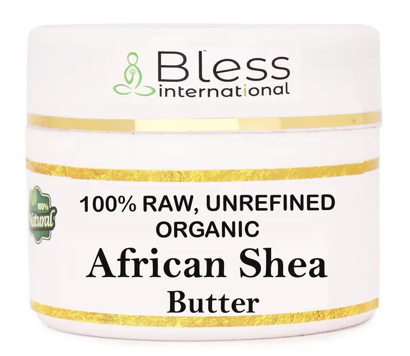 Bless International Beurre Karité Cru 100% Pur – Non Raffiné, 115 g | Hydratant Visage, Corps & Cheveux