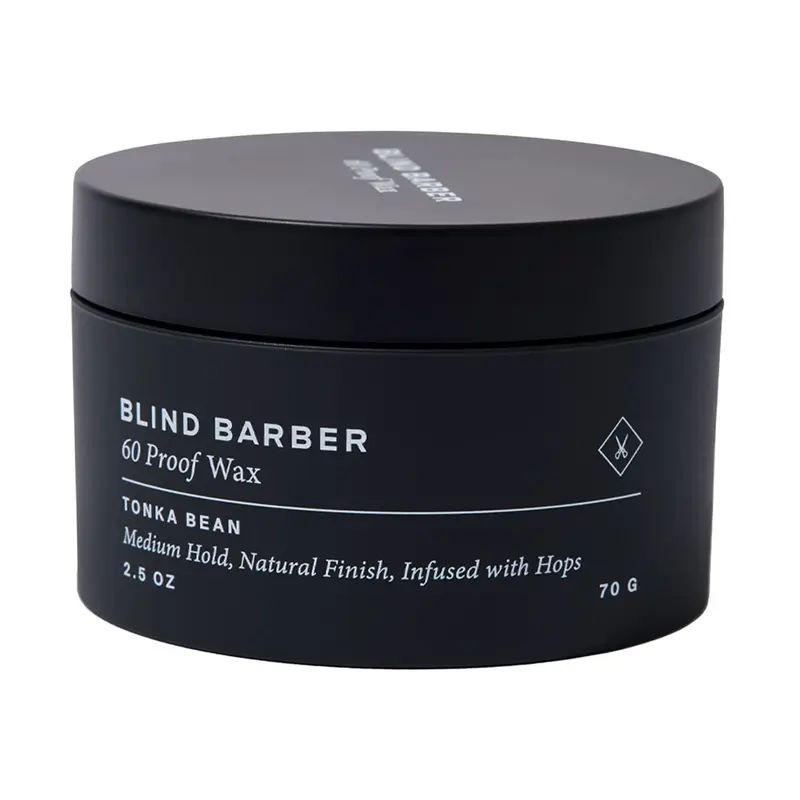 Blind Barber 60 Proof Cire Cheveux Homme – Cire à Base d’Eau, Maintien Moyen et Brillance, Extrait de Houblon, Sans Cruauté Animale, Parfum Fève Tonka (2,5 oz)