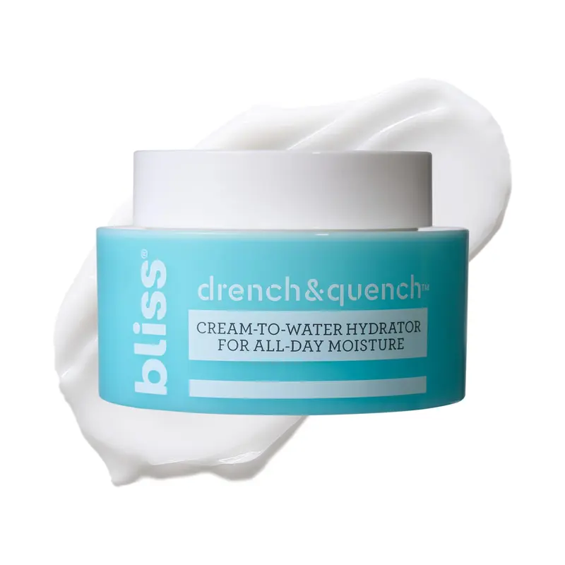 Bliss Drench & Quench – Crème légère à l’acide hyaluronique, hydratation longue durée – Vegan & Cruelty-free, 1,7 oz