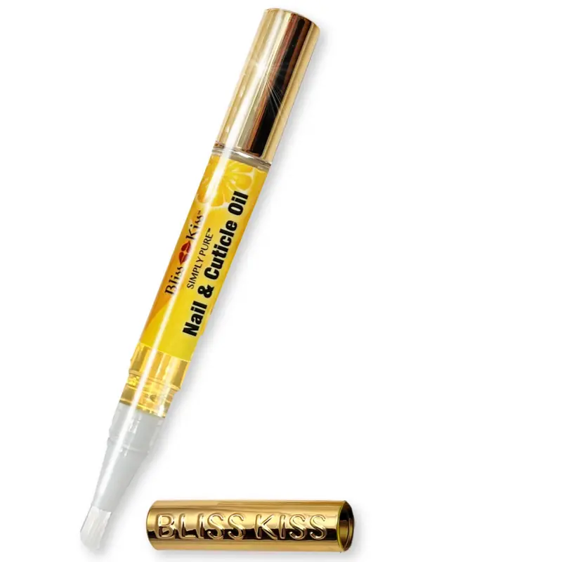 Bliss Kiss | Stylo huile-cuticule avec Vitamine E et Jojoba | Fortifiant Ongles
