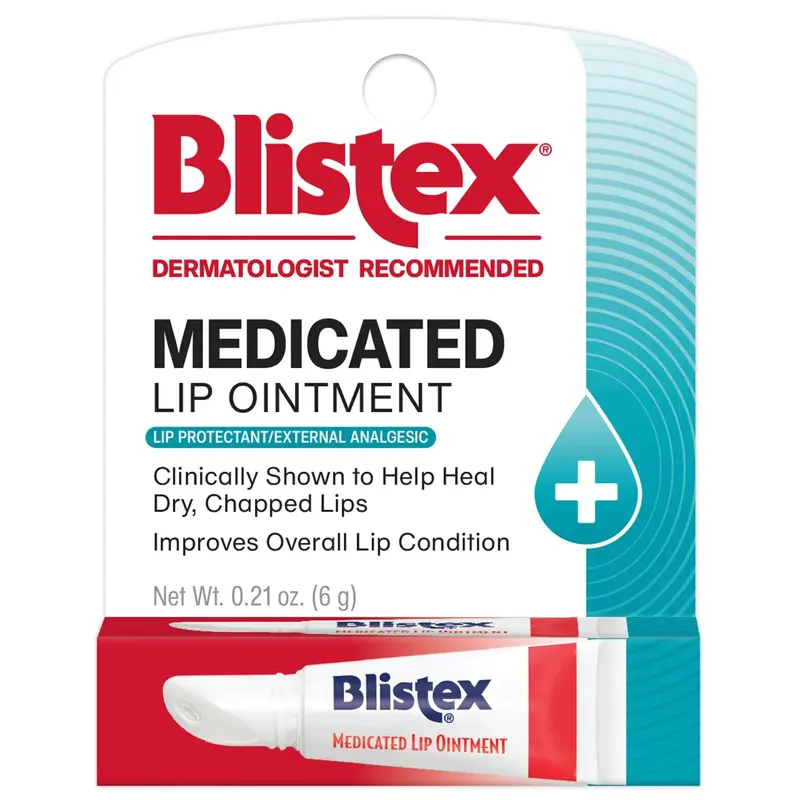 Blistex Baume Lèvres Médicamenteux – Pack 12, Soulage les Lèvres Sèches et les Irritations