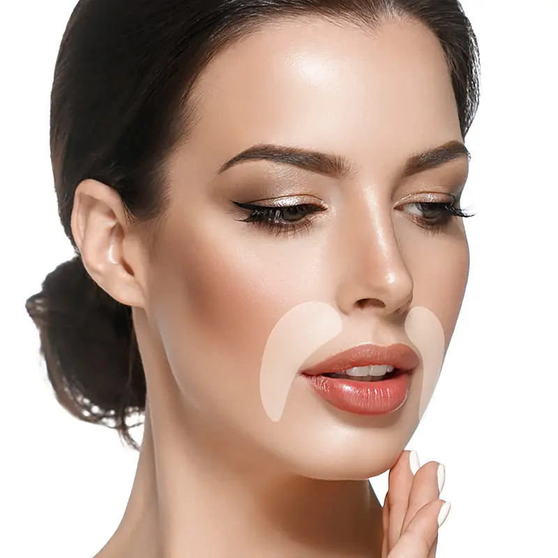 BLUMBODY Bandes anti-rides pour lignes du sourire et entre les yeux – Sans silicone, usage nocturne (90 jours)