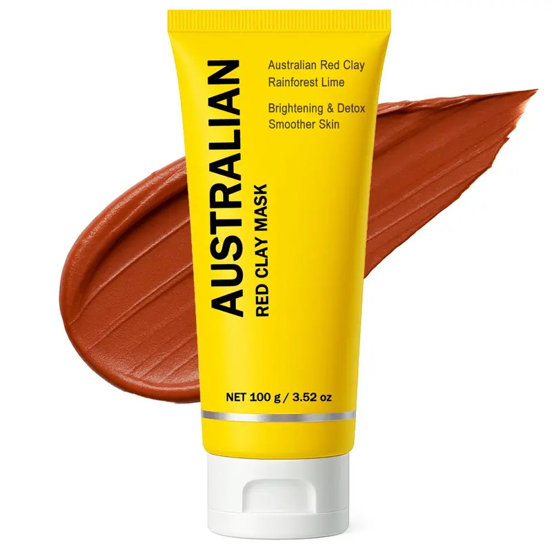 Boaccy Masque Argile Rouge Australien – Détox Minérale et Éclat du Teint, 100 mL