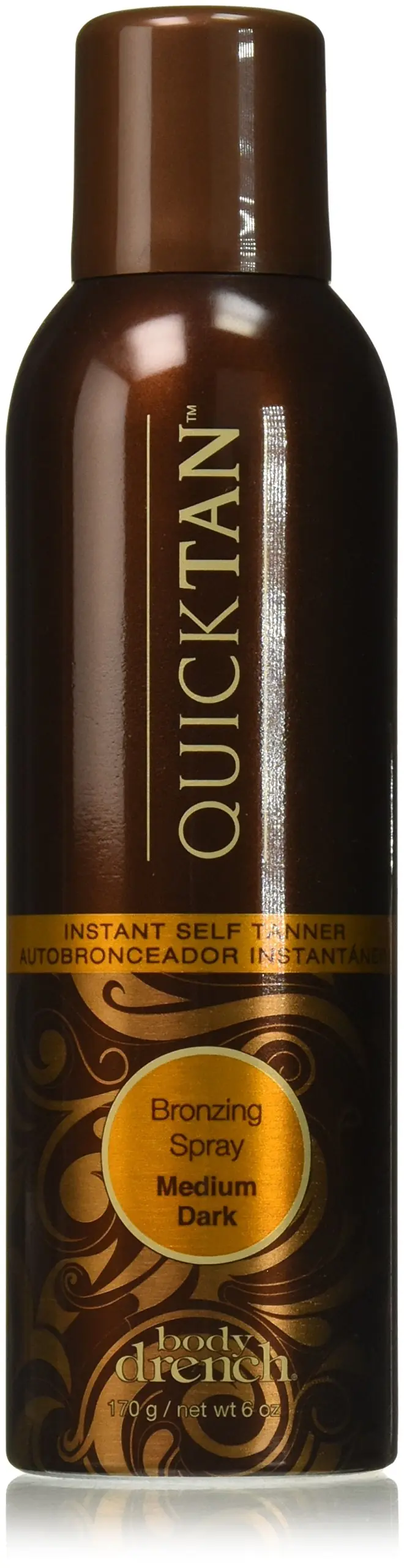Body Drench Quick Tan Spray Auto-Bronzant Instantané – Moyen-Sombre, 6 oz (Pack de 3)