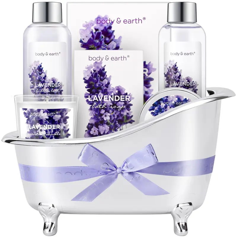 BODY & EARTH Coffret Lavande — Cadeau Spa pour Femmes