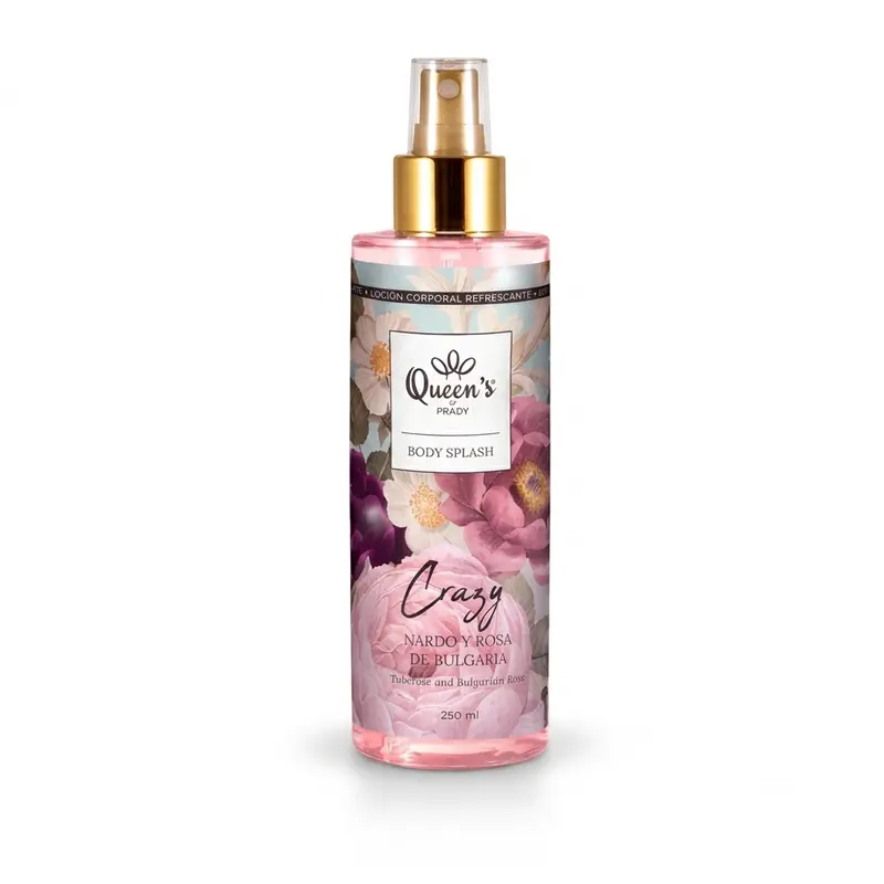 Body Splash Crazy – Nardo y Rosa de Bulgaria – Queen’s by Prady 250ml