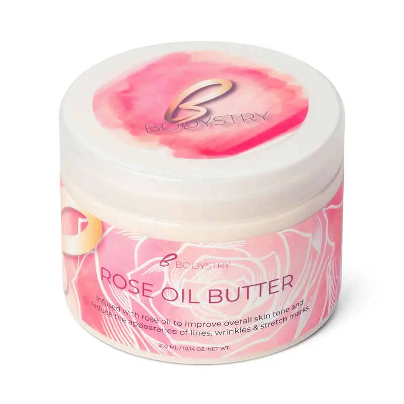 Bodystry Rose Oil Butter – Beurre Corporel Raffermissant à l’Huile de Rose (300 ml)
