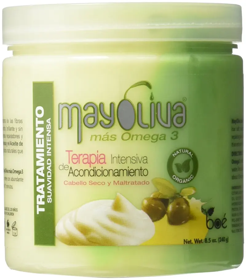 BOÉ COSMETICS Mayoliva Soin Intensif Conditionnant pour Cheveux Secs et Endommagés – 8,5 oz