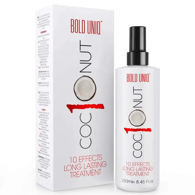Bold Uniq Spray Protection Thermique Coco – Protection jusqu’à 450°F, pour tous types de cheveux