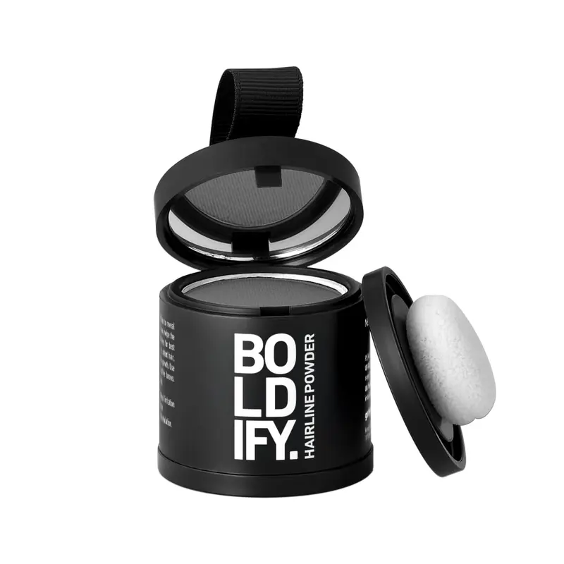 BOLDIFY Poudre de ligne capillaire (LARGE, 10 g) – Couverture des racines et cheveux gris – Poudre couvrante pour femmes et hommes – Résiste 24 h – Gris