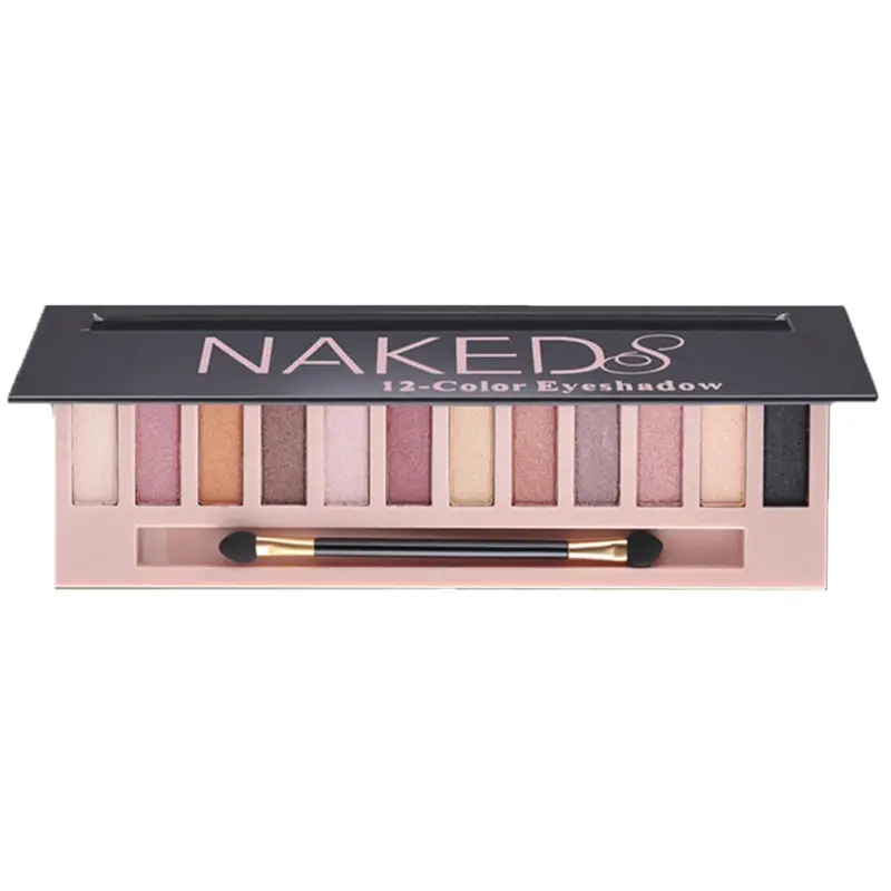 BOLOPER Palette Ombres Nude 12 Teintes – Matte & Paillettes, Résistante à l'Eau, Végane
