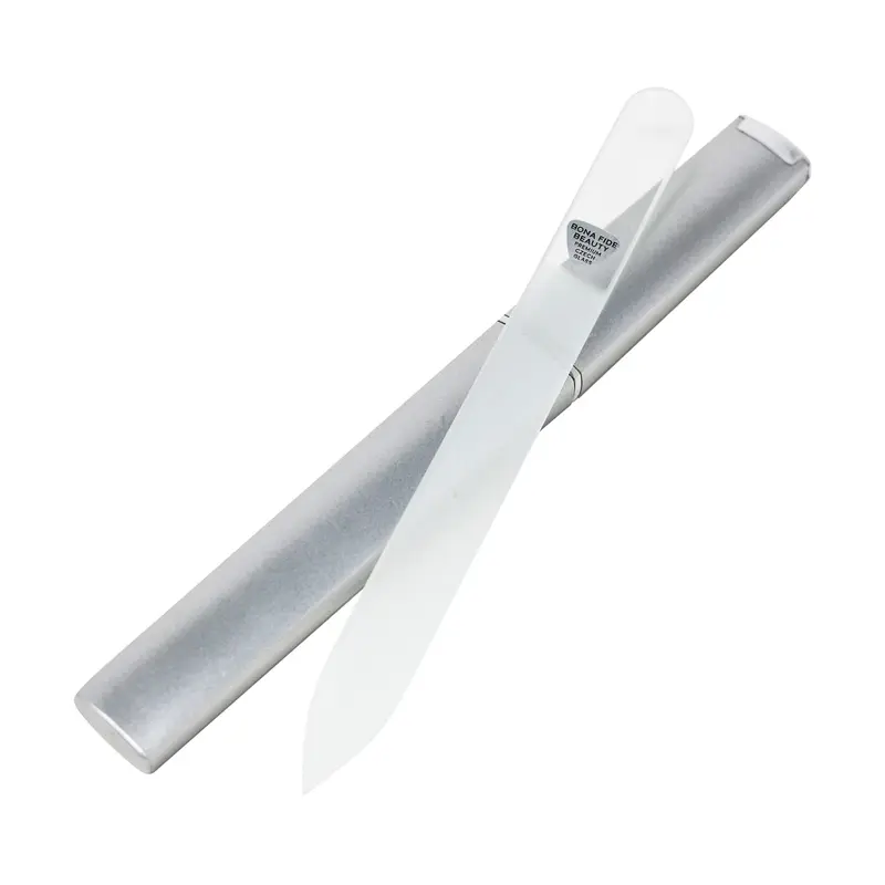 Bona Fide Beauty Lime-Verre Cristal pour Ongles Naturels (clair) – 1 pièce, fabriqué en Republique Tcheque