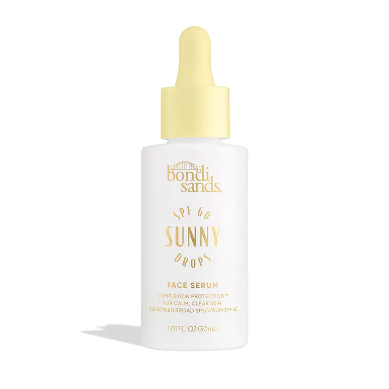 Bondi Sands Sunny Drops SPF 60 – Sérum visage hydratant, sans huile, protection UV légère