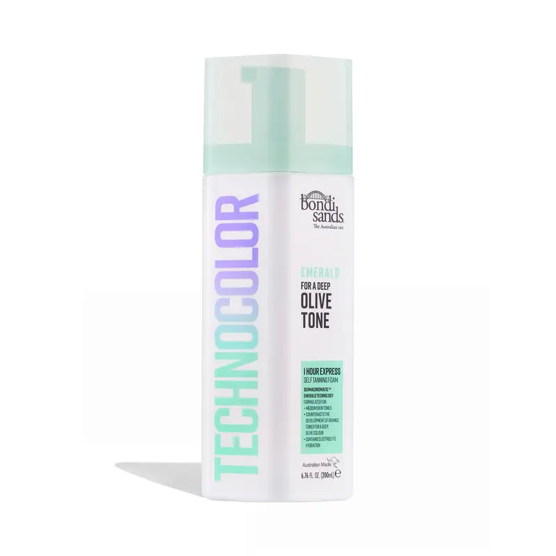 Bondi Sands Technocolor Emerald – Mousse rapide 1 heure pour teinte olive moyenne