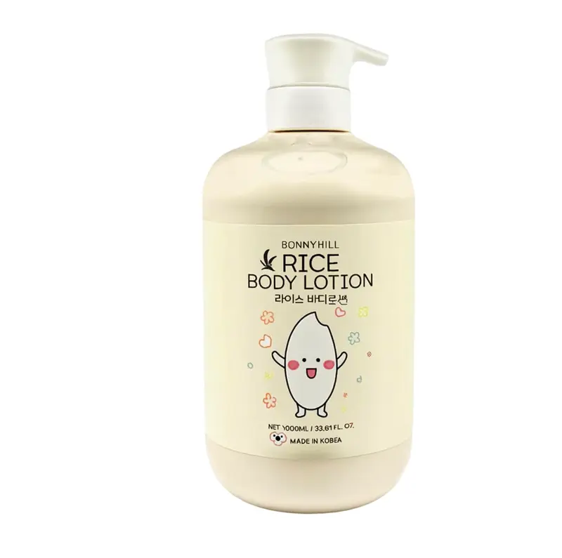 BONNYHILL Lait corporel au riz — Hydratation en profondeur et éclat de la peau, 1000 ml
