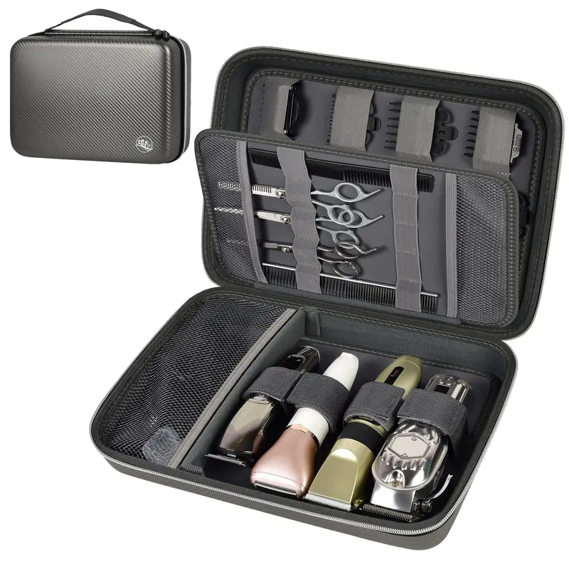 Boobowl Etui Rigide de Voyage pour Tondeuses – Organisateur Gris Foncé