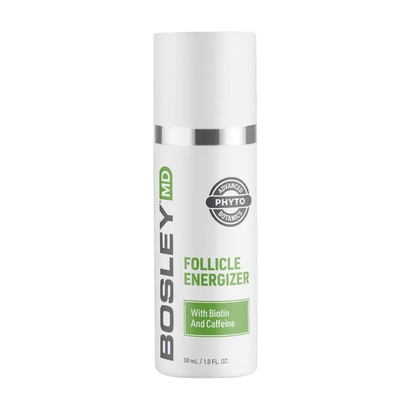 BosleyMD Energiseur Folliculaire – Sérum sans rinçage bloquant le DHT avec Biotine, Caféine, Panthénol et Cellules souches de pomme – 1,0 oz