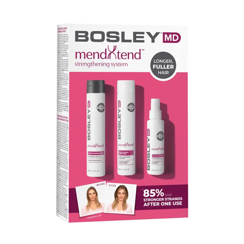 BosleyMD MendXtend Système Fortifiant – Saw Palmetto & Acide Hyaluronique (Pack de 3)