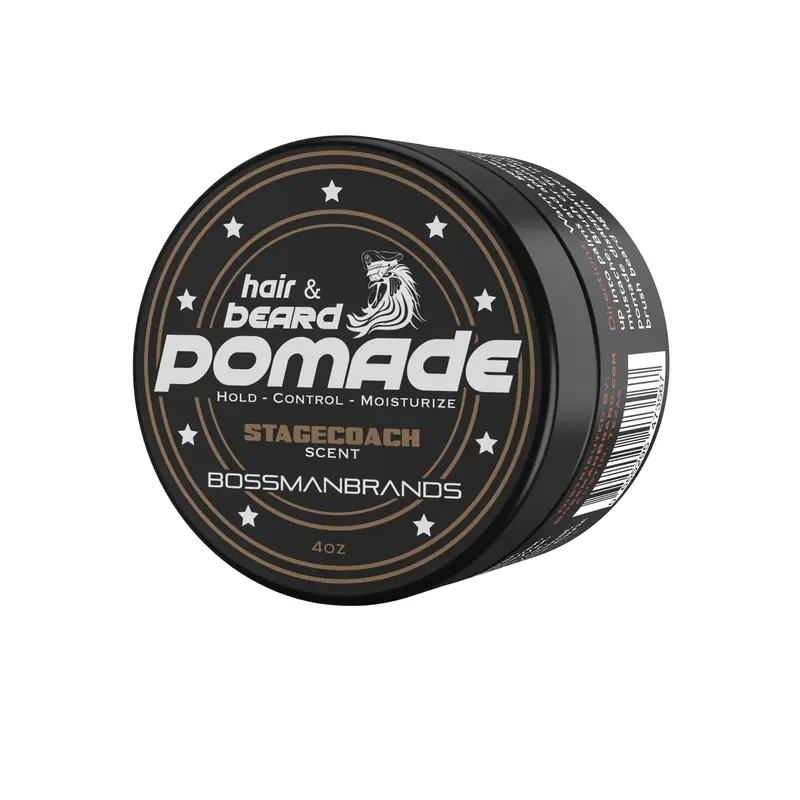 Bossman Pommade Stagecoach – Cheveux et Barbe, Tenue Moyenne & Hydratante, USA
