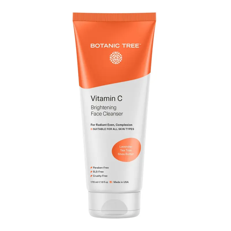 Botanic Tree Lavage Visage Vitamine C – Nettoyant visage pour tous types de peau