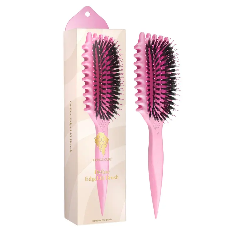 Bounce Curl EdgeLift Define – Brosse 5-en-1 pour boucles définies et frisottis maîtrisés – Rose