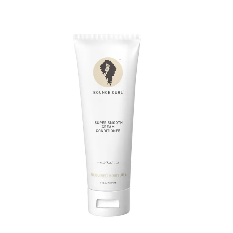 Bounce Curl Super Smooth Cream Conditioner – Hydratation légère pour cheveux fins et moyens, végane et compatible avec les colorations
