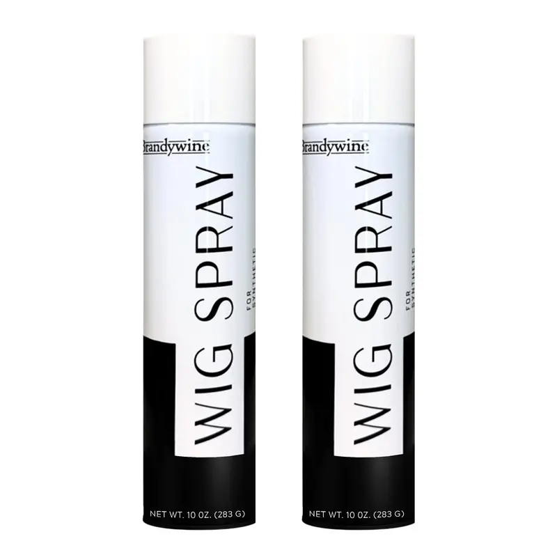 Brandywine Wig Spray – Spray aérosol pour perruques synthétiques et naturelles – Maintien moyen flexible – 296 ml (2 pack)