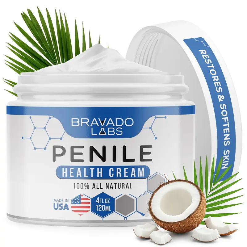 Bravado Labs Crème Pénienne Premium – Hydratation Quotidienne, Confort Intime et Soutien à la Restauration du Prépuce – 120 ml