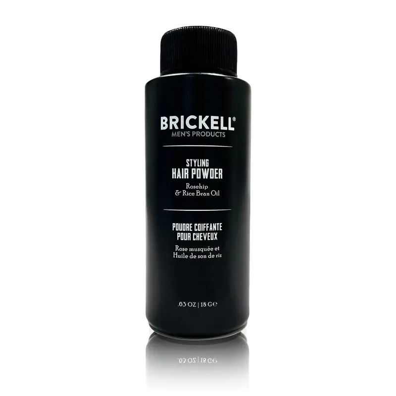 Brickell Poudre Styling Homme – Volume naturel, ingrédients bio, sans parfum, 18 g