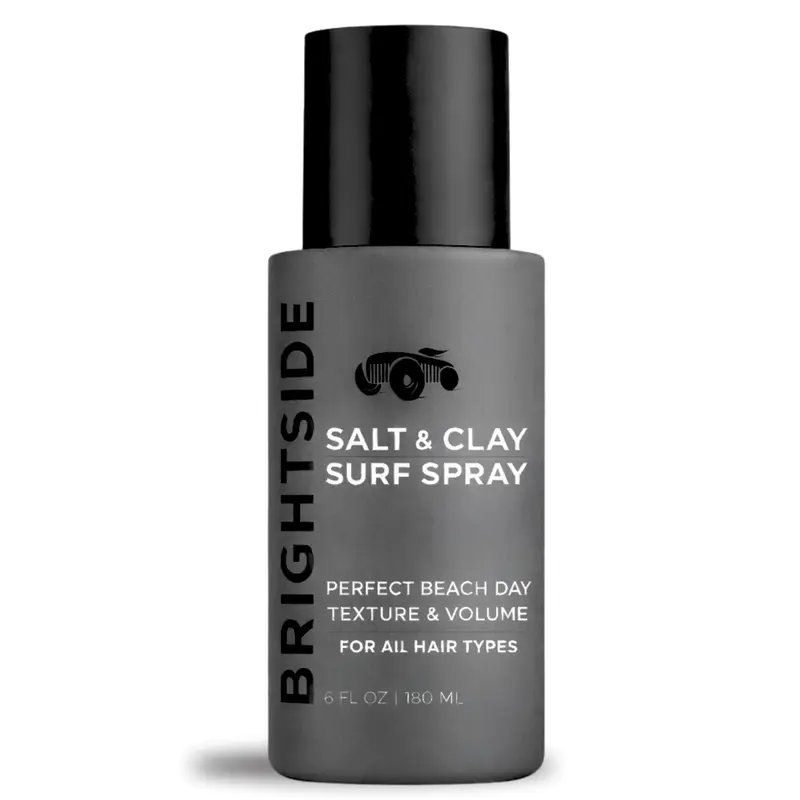 BRIGHTSIDE Salt & Clay Surf Spray – Volume et Texture Instantanés, Sans Alcool, 6oz