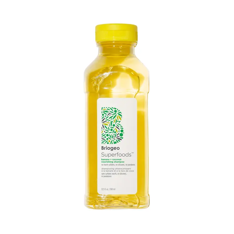 Briogeo Shampoing Nourrissant Banane et Coco – Hydratation pour Cheveux Secs, Vegan & Cruelty-Free, 12,5 onces liquides