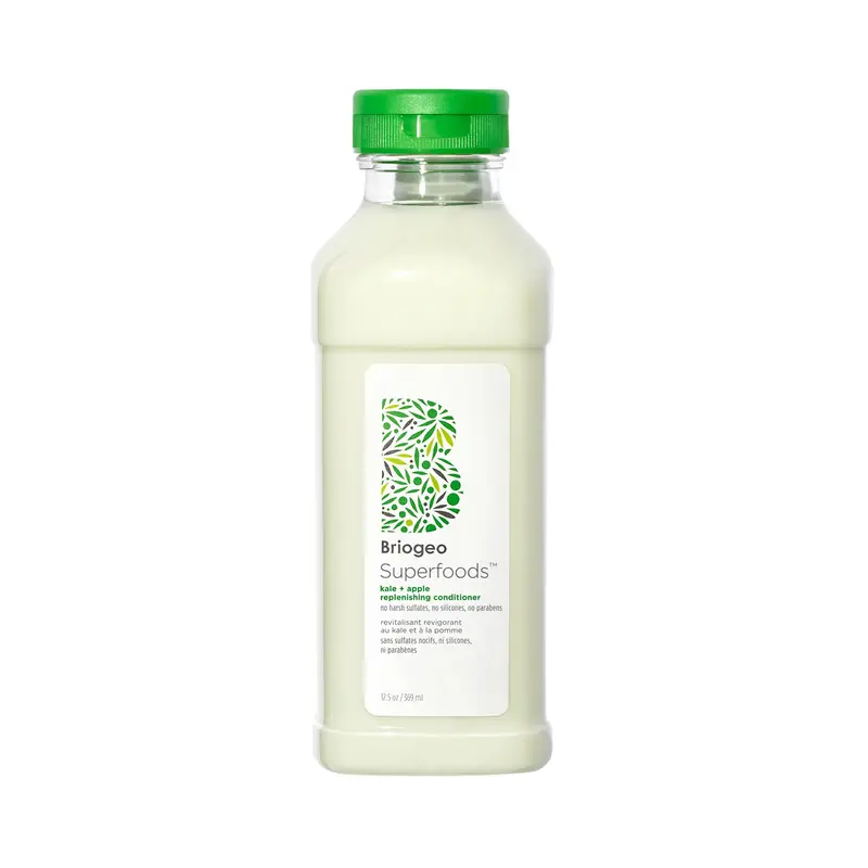 Briogeo Superfoods Kale + Apple - Conditionneur Hydratant pour Cheveux et Cuir Chevelu, Vegan et Non testé sur Animaux, 12,5 oz