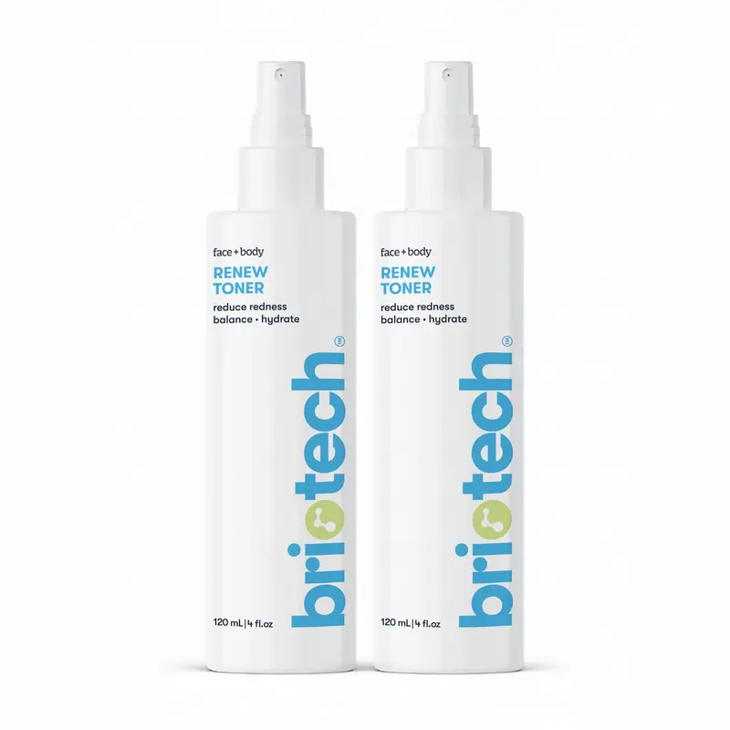 BRIOTECH Renew Toner – Vaporisateur à Acide Hypochloreux pour Peau Sensible (2 × 120 ml), végane