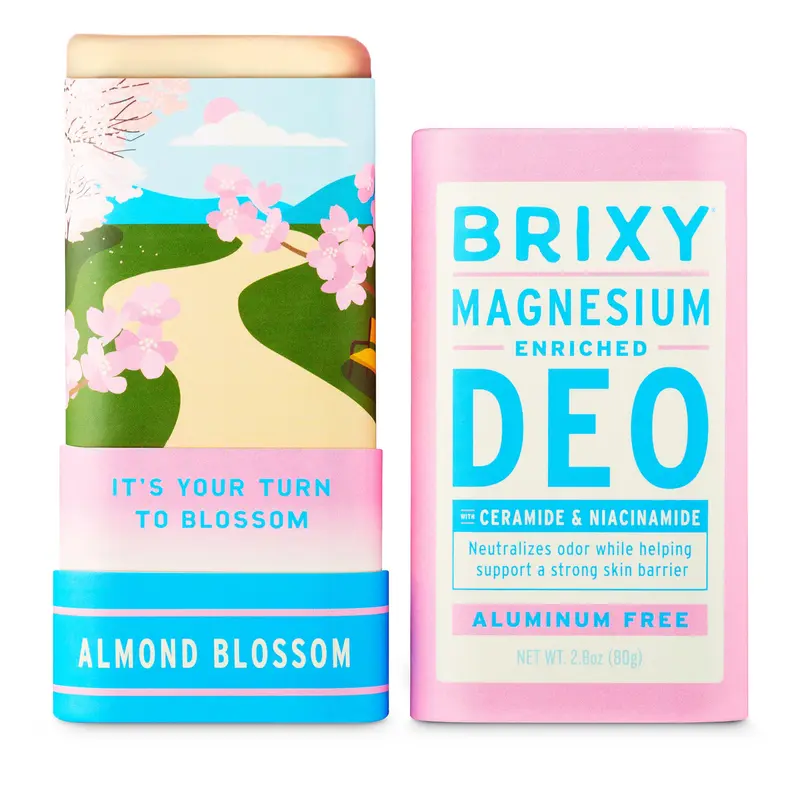 BRIXY Déodorant Magnésium — Odeur maîtrisée, soin des aisselles, sans aluminium ni bicarbonate