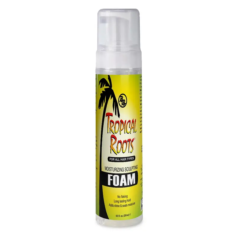 Bronner Bros Tropical Roots Mousse Hydratante – Vitamine E et B5, Guave et Grenade, Définition Durable – 8,5 oz