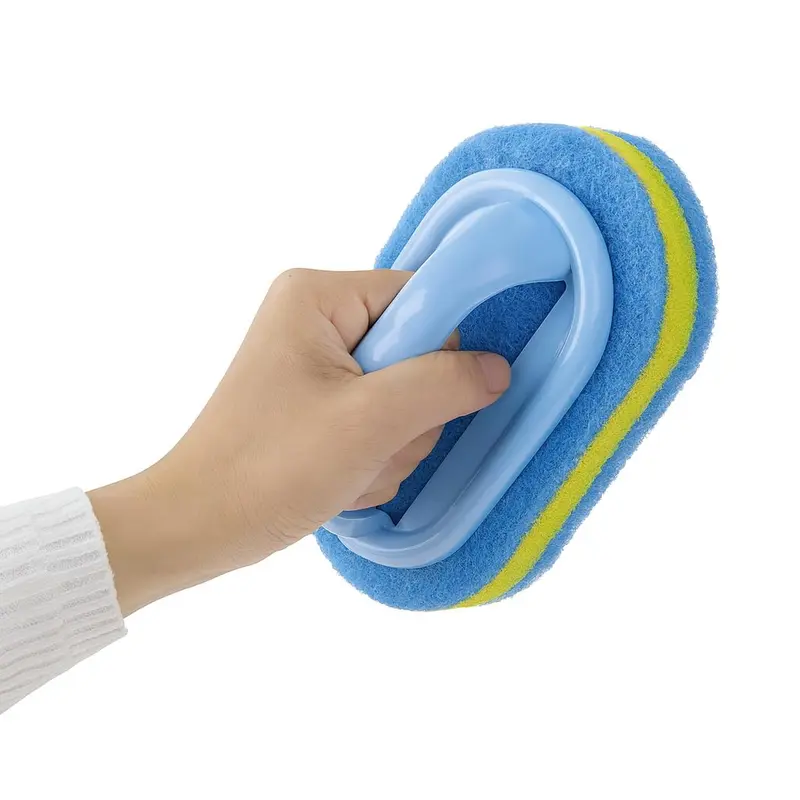 Brosse de nettoyage KOKSI — Nettoyage tout-en-un pour salle de bains et cuisine, poignée ergonomique