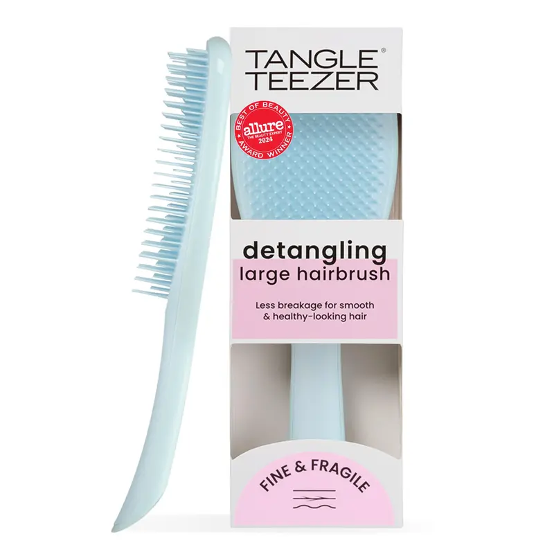 Brosse Démêlante Fine & Fragile – Tangle Teezer, Démêle Sec/Mouillé, Grande Taille, Bleu Écume