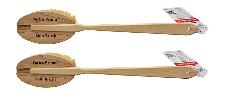 Brosse Tampico Yerba Prima (Lot de 2) – Fibres naturelles pour brossage à sec