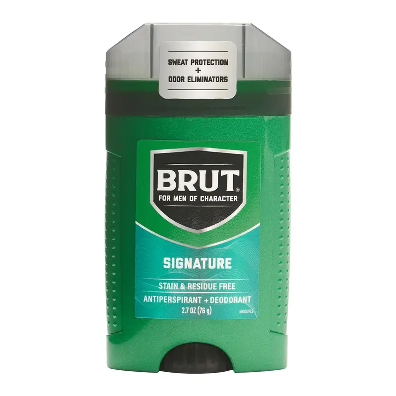 BRUT Signature Scent Déodorant Bâton Antitranspirant 48h – Élimine les Odeurs et Protège – 2,7 oz