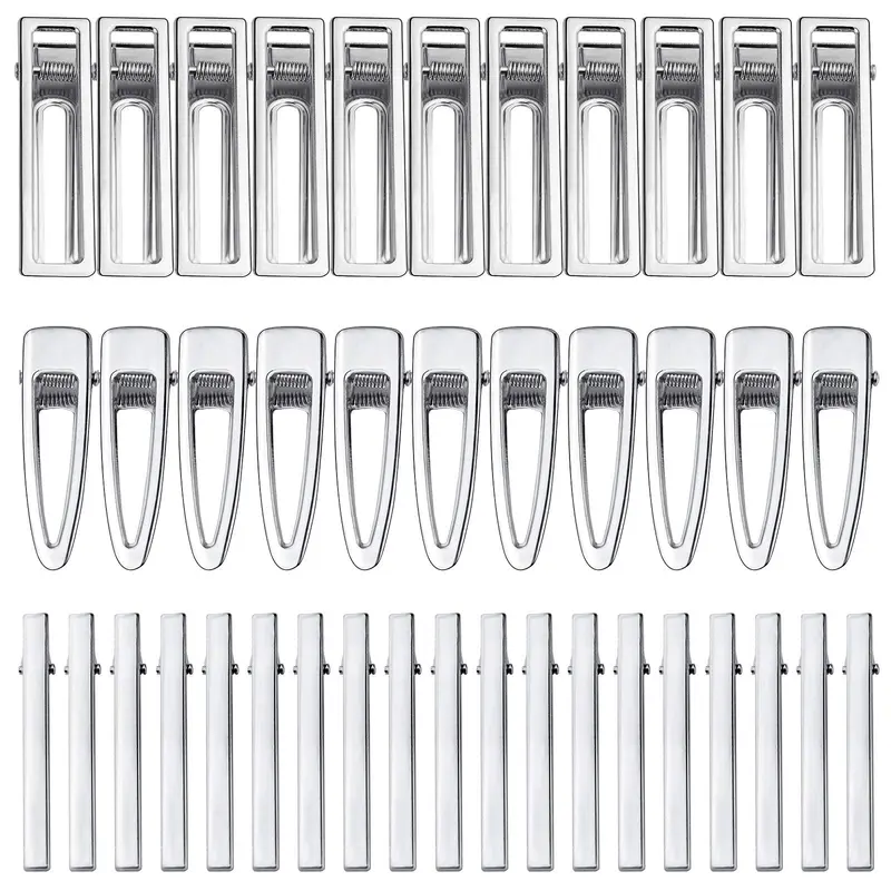 Bskifnn 60PCS Pinces Cheveux en Métal pour Moules Silicone Résine – Accessoires de Bricolage pour Filles et Femmes (Argent)