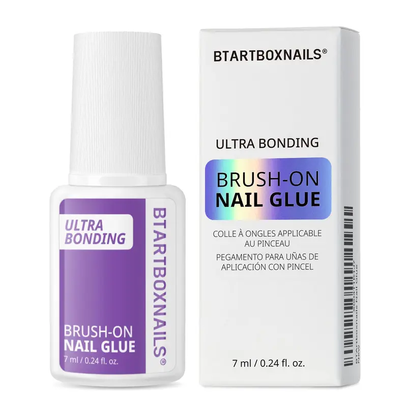 BTArtboxnais Colle pinceau – Colle forte pour ongles press-on, sans HEMA/TPO, séchage à l air en 10 s