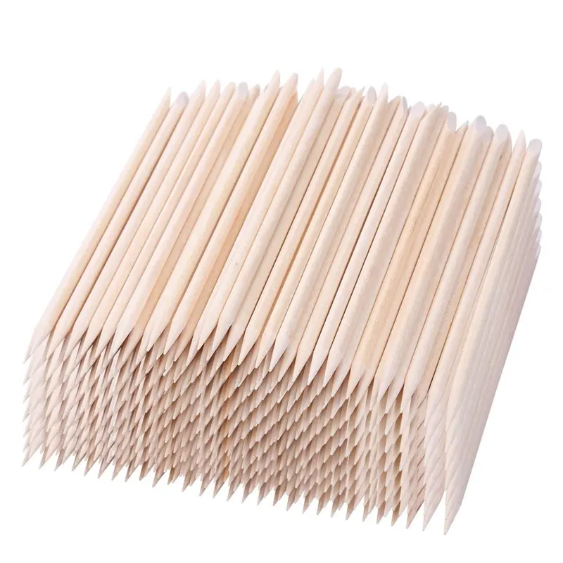 BTYMS Bâtons Cuticule Orange 4,5 pouces – 1000 pièces – Double Face pour Manucure et Pédicure