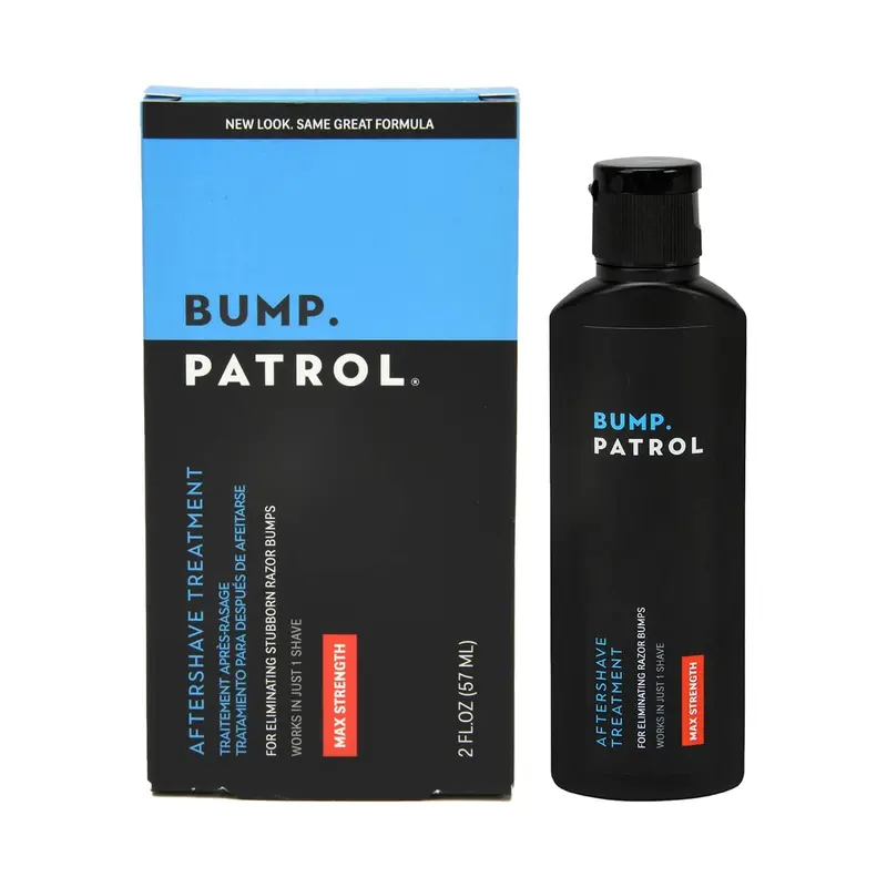 Bump Patrol Après-Rasage à Force Maximale – Solution anti-bumps et poils incarnés – 2 oz