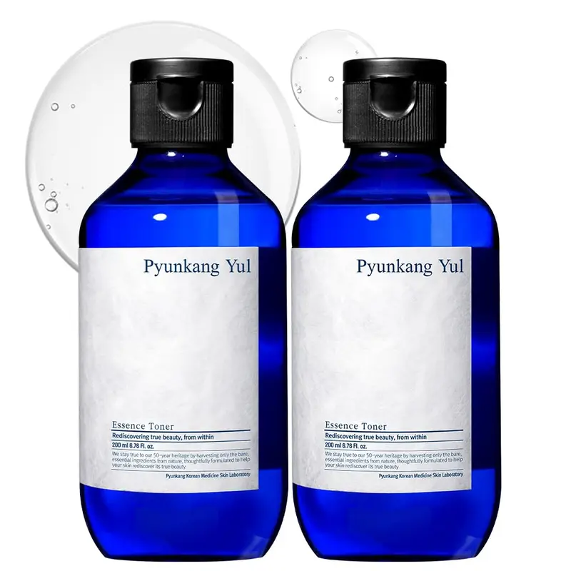 Bundle Pyunkang Yul PKY Essence Toner — Hydratation Profonde, Toner Éssence Concentré, Ingrédients Minimals, Sans Irritation (6,8 fl oz, 200 ml, 2 pièces)