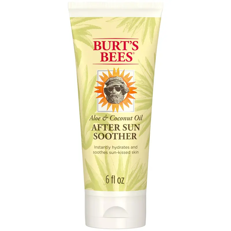 Burt's Bees Après-Soleil Lotion Hydratante Aloe Vera et Huile de Coco – Essentiels Été, Soulagement Après Soleil, Naturelle, 6 oz (170 g)